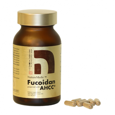 Fucoidan vàng dạng viên NatureMedic Fucoidan kết hợp AHCC